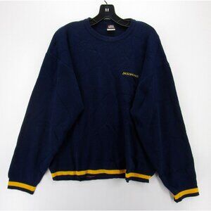 VINTAGE Sessions Sweater Large Pullover Skater Casual 90s Logo Grunge *